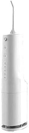Water Flosser Cordless Teeth Cleaner Dental Oral Irrigator Power Dental Flossers IPX7 Waterproof Teeth Cleaner with 4 Cleaning Modes Detachable Water Tank for Home Travel (White)