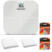 Garmin Index S2 Smart Scale with Wireless Connectivity Measure Body Fat Muscle Bone Mass Body Water and More-White with Accessories (010-02294-03)