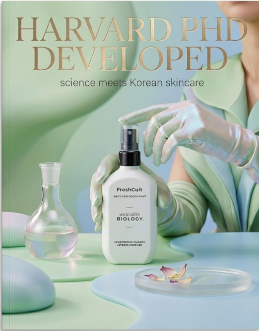 FreshCult Unscented Deodorant Spray - Stops Odor Before It Forms - Sensitive Skin - Zero Stains - Brightens Underarms - Stress Odor Protection - Korean Skincare - 2.6oz