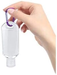 Hand Sanitizer Keychain Holder - 2 oz Empty Hand Sanitizer Bottles - Empty Sanitizer Bottles - Squeeze Bottle for Hand Sanitizer Travel Size Mini Hand Sanitizer Holder(20 Packs)