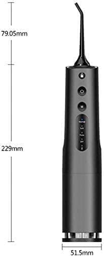 Water Flosser Cordless Teeth Cleaner Dental Oral Irrigator Power Dental Flossers IPX7 Waterproof Teeth Cleaner with 4 Cleaning Modes Detachable Water Tank for Home Travel (White)