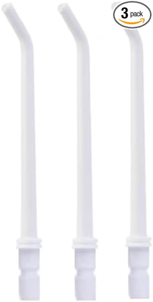 Replacement Normal Nozzle for Panasonic EW-DJ26-V303 EEW-DJ26-A303 Cordless Water Dental Flosser - Oral Irrigator Jet Tips for Teeth Cleaning Dual-Speed Pulse Oral Irrigator Accessories (3Pcs)