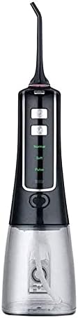 Water Flosser Cordless for Teeth - Portable Dental Oral Irrigator 3 Modes Rechargeable IPX7 Waterproof Water Pick Teeth Cleaner for Home Travel (Black)