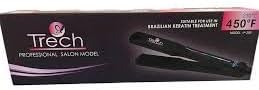 Trech Professional Hair Straightener Salon Model JP-200 Brazilian Keratin Treatment Compatible 230°C/450°F Temperature Black