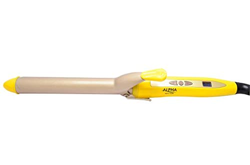 Curling Iron Tourmaline Ceramic Coating Insulated Tip For Beach Wave Curls 25mm Heats from 220℉ to 400 By Alpha New York