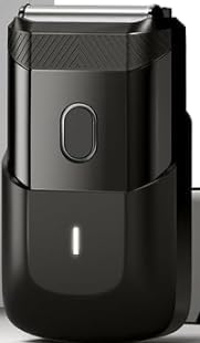 Compact Face Shaver – Portable Men’s Travel Facial Hair Groomer
