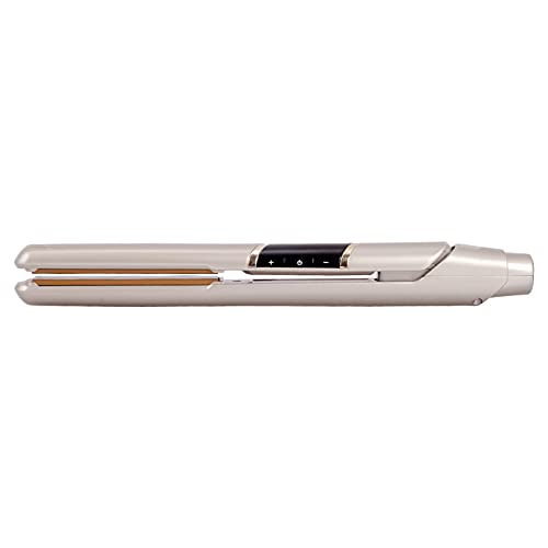 Cricket Ultra Smooth Professional Flat Iron Hair Straightener - Ceramic Plates Infused Hair Iron with Argan Oil &amp Keratin Protein - High Power Fast Heat Up to 450°F - Automatic Shut-Off - Champagn