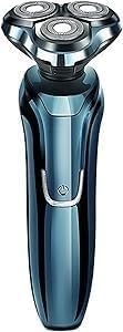 Heads Floating Shaving Hair Razor USB Rechargeable Electric Shaver &amp Grooming Kit Dry Wet Waterproof Cordless Rotary Shavers with Charging Indicator for Bathroom Travel