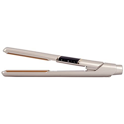 Cricket Ultra Smooth Professional Flat Iron Hair Straightener - Ceramic Plates Infused Hair Iron with Argan Oil &amp Keratin Protein - High Power Fast Heat Up to 450°F - Automatic Shut-Off - Champagn