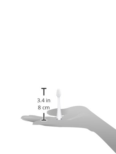 Supersmile Series II LS45 Replacement Brush Heads for Sonic Pulse Toothbrush - Patented 45° Soft Bristles Deliver Professional Teeth Cleaning - No Sensitivity (White 2 Count)