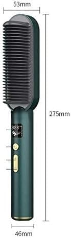 WJREGG Electric Hair Straightener Brush Fast Heating Comb Straightening Iron Smoothing Hot Comb Styling Tools