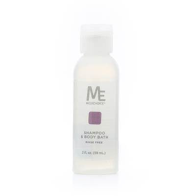 MediChoice No-Rinse Shampoo and Body Wash - Formula for Hair and Skin Rinse Free and Easy to Use Perfect for Travel 8 oz. PC9080 Case of 48