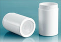 2.5 oz White Styene Push Up Deodorant Containers (Bulk) Caps Not Included