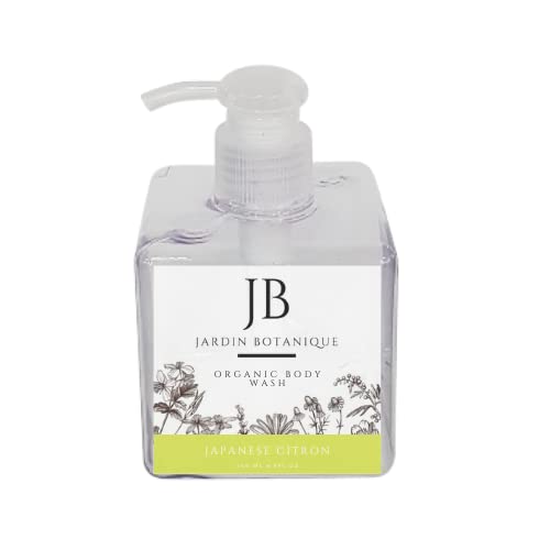 Japanese Citron Organic Body Wash &amp Body Crème Set (8 Oz Body Wash &amp Crème Bottles)