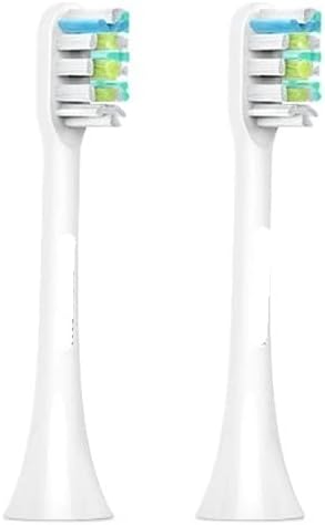 Compatible for SOOCAS Sonic Electric Toothbrush Heads Replacement X1 X3 X3U X5 Teeth Brush(White 2 pcs)
