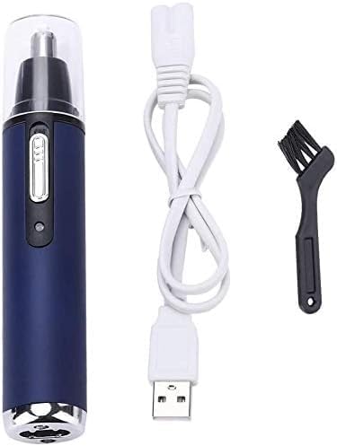 Nose Trimmer Men USB Rechargeable Professional Electric Nose Hair Trimmer with Head Double-Edge Stainless Steel Blade