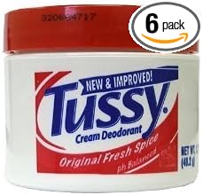 Tussy Deodorant Cream 1.7 ounces Original 6 Pack by Tussy