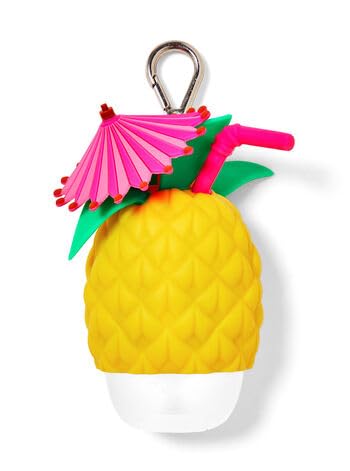 Bath Body Works Hand Sanitizer Holder Pineapple Drink 1 Count (Pack of 1)