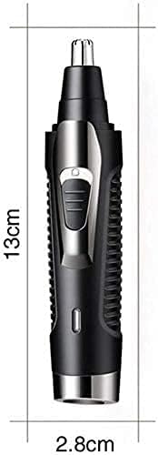 Nose and Ear Hair Trimmer 2 in 1 Ear Nose Hair Trimmer Clippers for Men and Women USB Rechargeable Waterproof Stainless Steel Head Easy to Cleaning and Carry Black