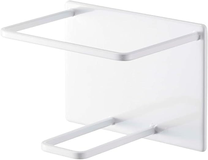 Yamazaki 5508 Magnetic Bathroom Tube &amp Bottle Holder Large White Approx. 4.3 x 3.2 x 4.3 inches (11 x 8.2 x 11 cm) Tower Floating Storage Shampoo Body Soap Holder Bathroom Storage
