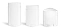 2.65 oz White Polypro Oval Deodorant Tubes (Bulk) Caps NOT Included