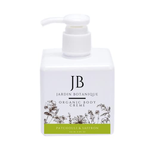 Patchouli &amp Saffron Organic Body Wash &amp Body Crème Set (8 Oz Body Wash &amp Crème Bottles)