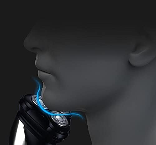 Electric RazorElectric Shaver Razor with Pop-up Trimmer for Men Wet &amp Dry Rotary Shavers Rechargeable Waterproof