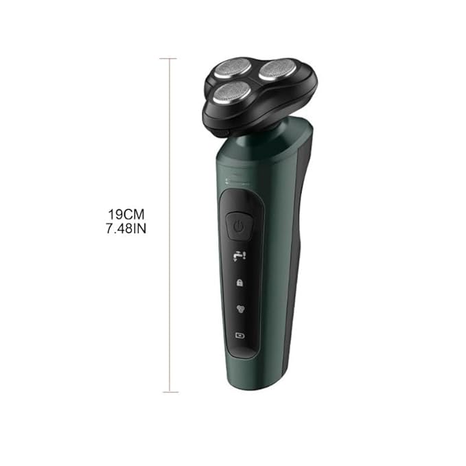 Head Shavers for Bald Men Electric Face Shaver For Men Washable Rechargeable Shaving Beard Machine (Color : Silver gray)