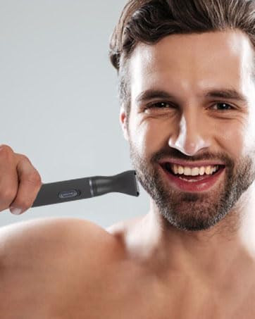 Nose Hair Trimmer for Men Painless 3 in 1 Grooming Kit for Nose Ear Eyebrow &amp Body Hair Rechargeable No Pull No Snag Trimming with 3 Waterproof Replacement Heads Easy Cleansing