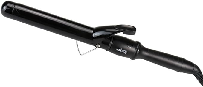 DONGXIAO Curling Iron with Clamp Curler for Long Hair Curling Iron 38mm Ceramic Curling Iron 19mm Curling Iron Ceramic Glass Curler (Size:32MM)