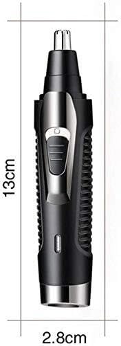 Ear and Nose Hair Trimmer Clipper - Professional Painless Ear and Facial Hair Trimmer for Men and Women Rechargeable Waterproof Dual Edge Blades for Easy Cleansing(Black)