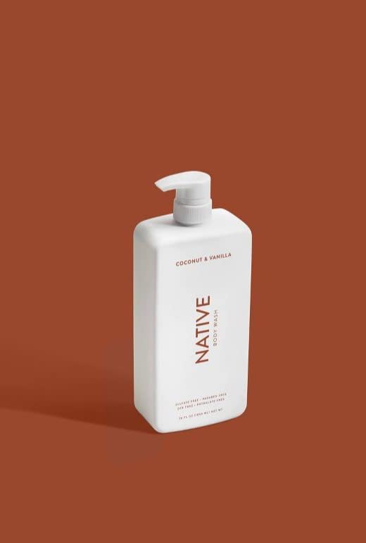 Native Body Wash | Coconut &amp Vanilla Cucumber &amp Mint - 36 oz bottle with pump - Pack of 2