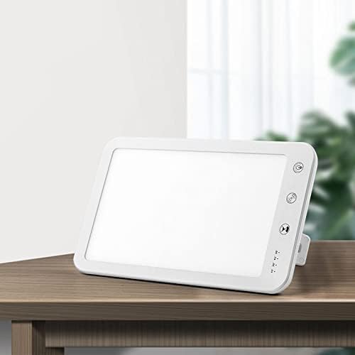 Light Therapy Lamp UV Free 10000 Lux with 5 Adjustable Brightness 4 Timers Sunlight Lamp LED for Home Office Travelling