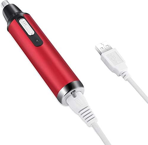 Ear and Nose Hair Painless Trimmer for Men Women USB Rechargeable Waterproof Clippers with Dual Edge Blades