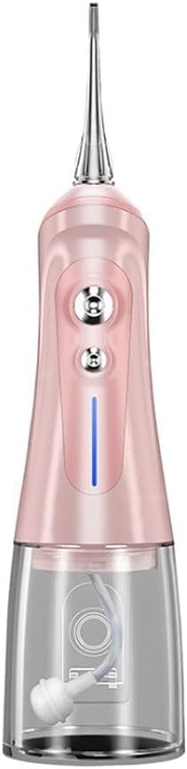 Portable Cordless Dental Oral Irrigator Water Flosser USB Rechargeable and Portable Oral Irrigator IPX7 Waterproof Water Dental Flossing 320ML Water Tank