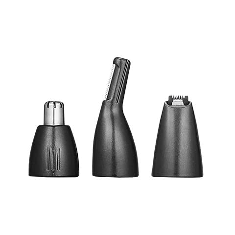 Pete &amp Pedro Nose &amp Ear Hair Trimmer – Clipper Has 3 Attachments for Nose/Ear Eyebrows Trimming &amp Facial Hair Detailing | Men &amp Women Stainless Steel Wet/Dry USB | As Seen on Shar