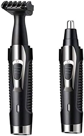 Nose and Ear Hair Trimmer 2 in 1 Ear Nose Hair Trimmer Clippers for Men and Women USB Rechargeable Waterproof Stainless Steel Head Easy to Cleaning and Carry Black
