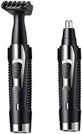 Nose and Ear Hair Trimmer 2 in 1 Ear Nose Hair Trimmer Clippers for Men and Women USB Rechargeable Waterproof Stainless Steel Head Easy to Cleaning and Carry Black