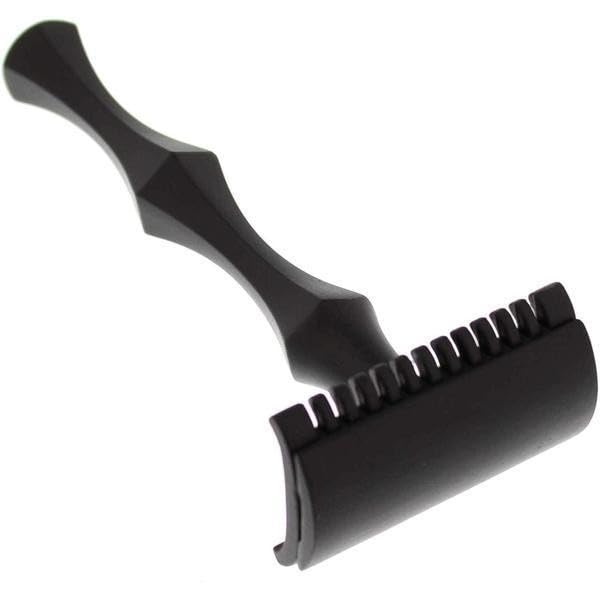 West Coast Shaving Midnight Collection Razor 47B Black Stainless Steel (Open Comb)