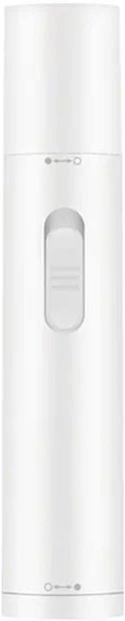 Ear and Nose Hair Trimmer Clipper Portable Waterproof 360° Rotating Nose Hair Trimmer with Snap-fit &amp Push-up Switch for Ears Nose &amp Eyebrow Trimming at Home Easy Cleansing (Color : White)