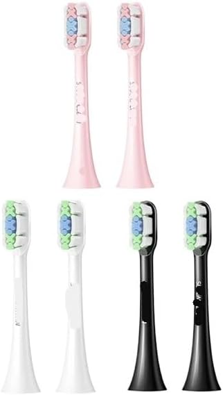 Compatible for SOOCAS Sonic Electric Toothbrush Heads Replacement X1 X3 X3U X5 Teeth Brush(Black 4 pcs)