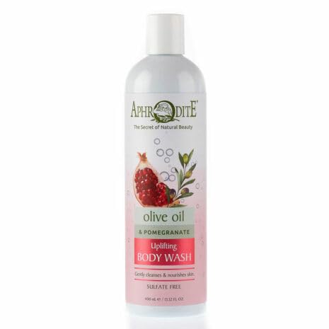 Aphrodite Uplifting Body Wash with Olive Oil and Pomegranate 13.52 fl oz Sulfate Free