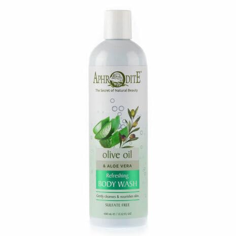 Aphrodite Refreshing Body Wash with Aloe Vera and Olive Oil 13.5 fl oz