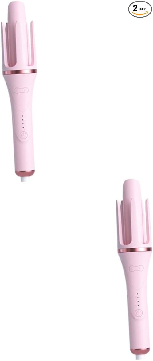 2pcs Automatic Hair Curler Temperature for Effortless Curls Portable Curling Iron for Women for Home and Travel Fast Heating Technology for