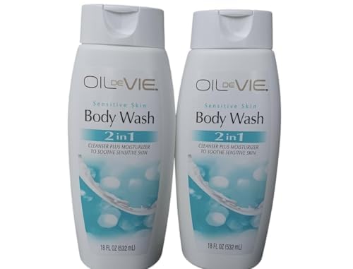 Oil de Vie Sensitive Skin Body Wash 2-in-1 18 Fl Oz Pack of 2
