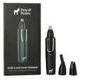 Pete &amp Pedro Nose &amp Ear Hair Trimmer – Clipper Has 3 Attachments for Nose/Ear Eyebrows Trimming &amp Facial Hair Detailing | Men &amp Women Stainless Steel Wet/Dry USB | As Seen on Shar