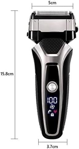 Men's Shaver USB Rechargeable Electric Shaver Stainless Steel Shaving Machine for Men 3D Triple Floating Blade Razor Shaver Barber Electric