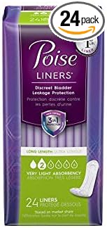 Poise Fresh Protection Female Incontinent Pad Long Length 8.5 L 19308 Light 192 Ct