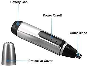 Portable Nose Ear Trimmer Painless Hair Remover Shaver for Face Electric Razor for Women and Men Battery-Operated