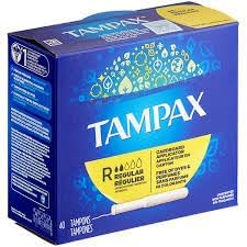 Tampax Cardboard Regular 40 Tampons (Pack of 4)